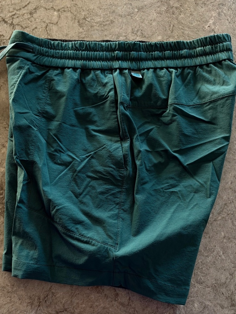 lululemon bowline short 5" teal green small mens